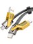 4in1 Pd 65 Watt Type-C/27 Watt iPhone Paraşüt Ipi Halat Örgü Kırılmaz Uç 1 Metre Hızlı Şarj Kablosu 1