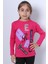 Kız Çocuk Uzun Kollu Tshirt Pullu Harf Baskılı Bisiklet Yaka E9 3