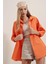 3900 Oversize Uzun Basic Gömlek - Turuncu 2
