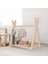 Montessori Ahşap Açık Giysi Dolabı - Çocuk Elbise Askılığı 2