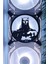Batman 120X120 mm Siyah Çerçeveli Oyun Pc Aksesuarı, Masaüstü Bilgisayar Fan Kapağı 2