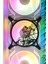 Rengoku 120X120 mm Siyah Çerçeveli Oyun Pc Aksesuarı, Masaüstü Bilgisayar Fan Kapağı 1