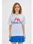 White Fox Kadın Biber Baskılı Bisiklet Yaka T-Shirt 1