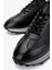 Erkek Deri Siyah Sneakers & Spor Ayakkabı 383 6400 Erk Ayk Y25 Syh Slvr/syh Fltr 3