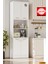 Tamamı Mdf 4 Kapaklı ve Açık Raflı Çok Amaçlı Mutfak Dolabı/kavanozluk/kiler Dolabı 1