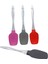 Plastik Saplı Silikon Spatula Yanmaz Yapışmaz Spatula 4