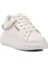 Beyaz Taşlı Kadın Sneaker 7081 Z 1