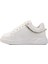 Beyaz Taşlı Kadın Sneaker 7081 Z 2