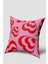 Kırmızı Pembe Kalp Desenli Kırlent Kılıfıı 1