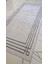 70 x 140 Dijital Baskılı Modern Çerçeve Desenli Yolluk – Gri Zeminli, Kaymaz Taban, Silinebilir Minimal Halı 2