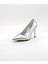Bayan 36-40 Gümüş Stiletto Abiye Ayakkabı ( Topuk Boyu 9cm ) 1