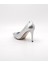 Bayan 36-40 Gümüş Stiletto Abiye Ayakkabı ( Topuk Boyu 9cm ) 4