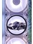 Porsche 120X120 mm Beyaz Çerçeveli Oyun Pc Aksesuarı, Masaüstü Bilgisayar Fan Kapağı 2