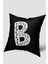 Siyah Beyaz B Harfli Kırlent Kılıfı 1