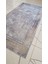 70 x 140 Dijital Baskılı Modern Gri Zeminli Yolluk – Altın ve Bordo Çerçeveli, Kaymaz Taban, Silinebilir Halı 2