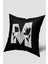 Siyah Beyaz M Harfli Kırlent Kılıfı 1