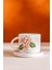 Pembe Çiçekli Amore El Yapımı Seramik Double Kahve Fincanı Mug Kupa 2