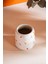 Minimal Çiçekler Amore El Yapımı Seramik Double Kahve Bardağı Mug Kupa 3