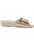 83 K24 Fe Kadın Terlik T4 413 Fe Fly Flot Slipper 6009-BEIGE 1