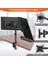 Multizone 14-32” Çift Kollu Masaüstü Ayarlanabilir Monitör Tutucu Tv Pc LCD LED Standı Çelik Tasarım 4