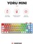 Yoru Mini Gri/beyaz Type-C Bağlantılı Outemu Red Swich Q Mekanik Gaming Oyuncu Klavye Rgb 4