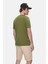Culver Haki Bisiklet Yaka Baskılı Erkek Tshirt 4
