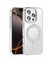 Apple iPhone 16 Pro Max Kılıf Karetta Diamod Taş Desenli Magsafeli Kapak 2
