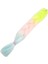 Simli Neon Sarı / Şeker Pembe / Su Yeşili Ombreli Örgülük Saç 100 gr 1