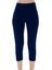 Kadın Lacivert Arabiyeli Kapri Tayt (Büyük Beden Seçeneğiyle) 2
