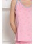Kadın Kalp Desen Askılı Pamuk Mini Şortlu Pijama Takımı 2
