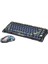 Mercury K1 Lite+M2 Kablosuz Rgb Işıklı Mekanik Q Gaming Klavye ve Optik Mouse Seti, Şeffaf Siyah 2