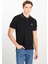 Erkek %100 Pamuk Regular Fit Siyah Polo Yaka T-Shirt - L61ARL01 1