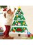 D 70X90CM Stili Yılbaşı Parti Süslemesi Yapma Oyuncakları Keçe Yılbaşı Ağacı Kar Adamı ile Süsler Sahte Yılbaşı Ağacı Çocuk Oyuncakları (Yurt Dışından) 1