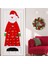 Kırmızı Stil Yılbaşı Advent Takvimi Keçe Duvar Asılı Cepler ile Noel Baba Advent Takvimi 24 Gün Çocuk Oyuncakları Hediye Ev Dekorasyonu Için (Yurt Dışından) 4