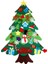 Bir Stil Yılbaşı Çocuk Hediyesi Yeni Yıl Dıy Keçe Noel Ağacı Oyuncak Kapı Duvar Asma Süsler Noel Dekor Oyuncak Çocuklar Için Hediye Navidad (Yurt Dışından) 1