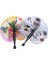 Klasik Retro Katlanabilir Küçük Yuvarlak Kağıt Fan Çocuk Oyuncak El Sanatı Origami Fan Taşınabilir Baskılı Kağıt Fan (Yurt Dışından) 4