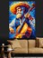 Müzik Adamı Dekoratif Kanvas - Mdf Ahşap Tablo 4