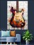 Renkli Elektro Gitar Dekoratif Kanvas - Mdf Ahşap Tablo 4