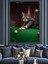 Bilardo Oynayan Kedi Dekoratif Kanvas - Mdf Ahşap Tablo 2