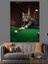 Bilardo Oynayan Kedi Dekoratif Kanvas - Mdf Ahşap Tablo 4