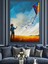 Gökyüzünde Uçurtma Rüyası Dekoratif Kanvas - Mdf Ahşap Tablo 3