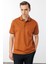 Erkek Polo Yaka Merserize T-Shirt Kiremit 1