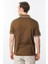 Erkek Polo Yaka Merserize T-Shirt Kahve 3