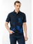 Erkek Polo Yaka Merserize T-Shirt Lacivert_6 2