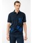 Erkek Polo Yaka Merserize T-Shirt Lacivert_6 3