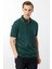 Erkek Polo Yaka Merserize T-Shirt N.yeşili 2
