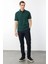 Erkek Polo Yaka Merserize T-Shirt N.yeşili 3