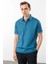 Erkek Polo Yaka Merserize T-Shirt Petrol 1
