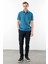 Erkek Polo Yaka Merserize T-Shirt Petrol 3