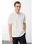 Erkek Polo Yaka Merserize T-Shirt K.beyaz 2